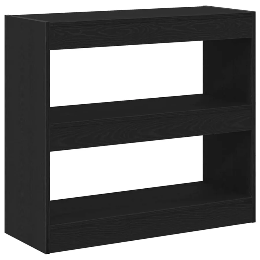 Bibliothèque 2 pcs Chêne noir 80 x 30 x 72 cm Bois d'ingénierie - 2