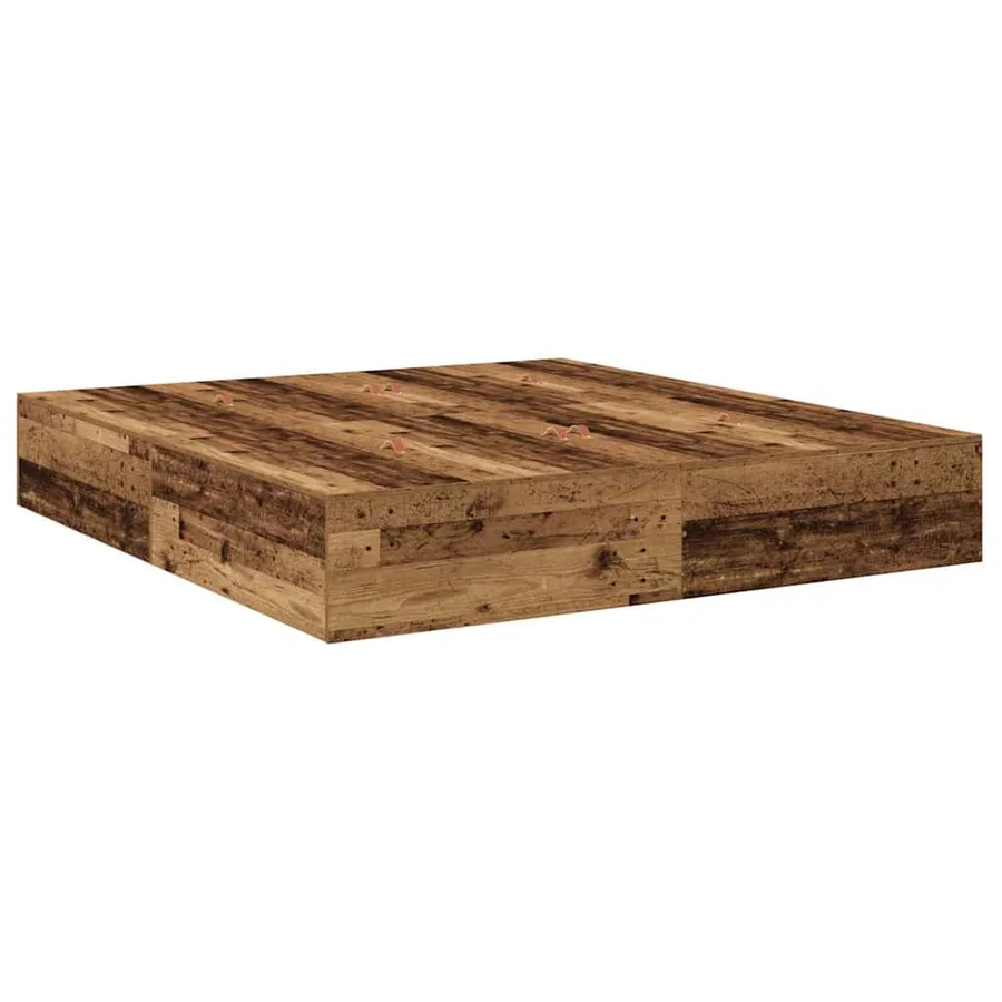 Cadre de lit avec rangement avec tiroir Bois Ancien 180 cm - 7