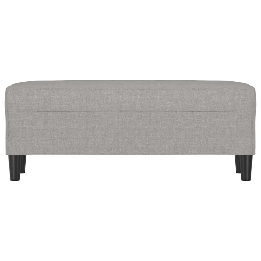 Banc Gris clair 100x35x41 cm Tissu - 3