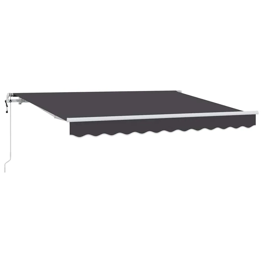 Auvent Rétractable Anthracite 300 x 200 cm tissu - 2
