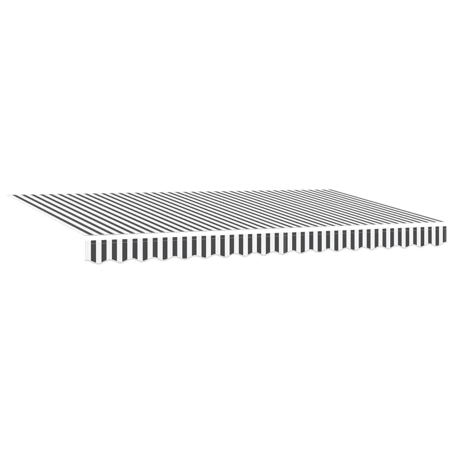 Auvent Rétractable Anthracite 400 x 200 cm tissu - 2