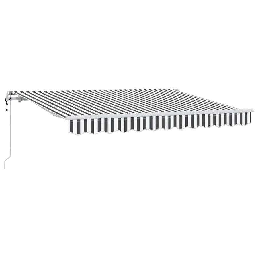 Auvent Rétractable Anthracite 250 x 200 cm tissu - 2