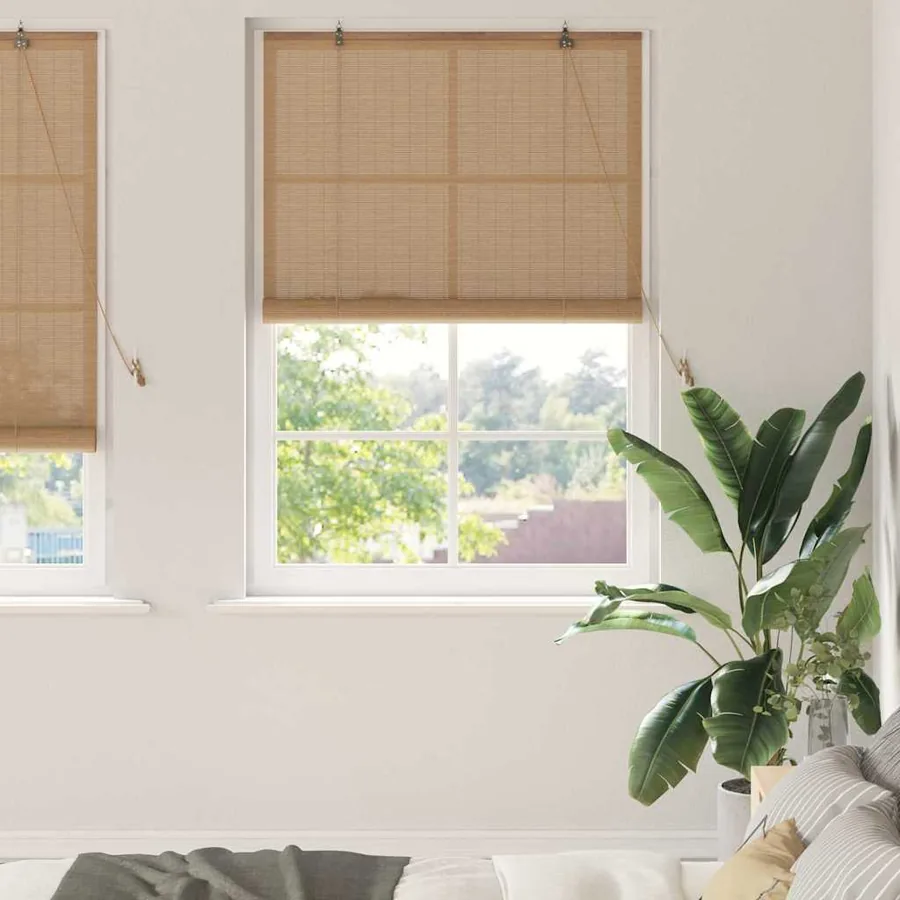 Store enrouleur Marron 100 x 220 cm Bambou