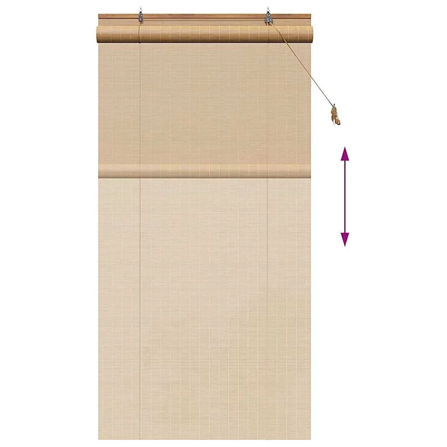 Store enrouleur Marron 100 x 220 cm Bambou - 13