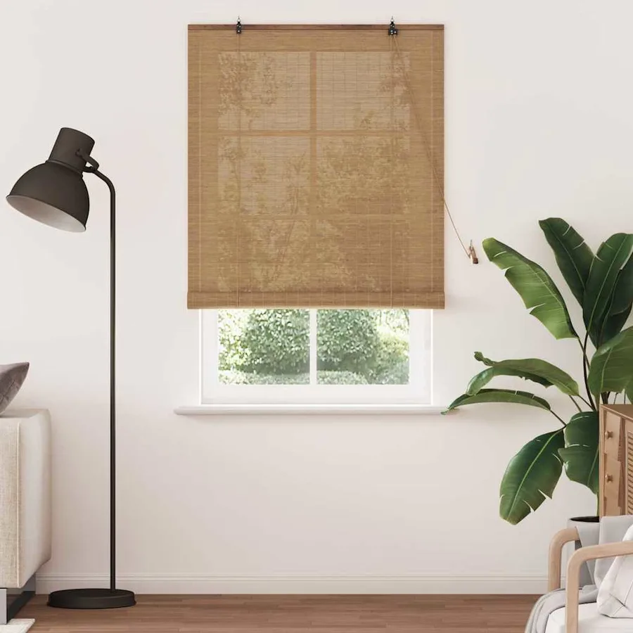 Store enrouleur Marron 100 x 220 cm Bambou - 3