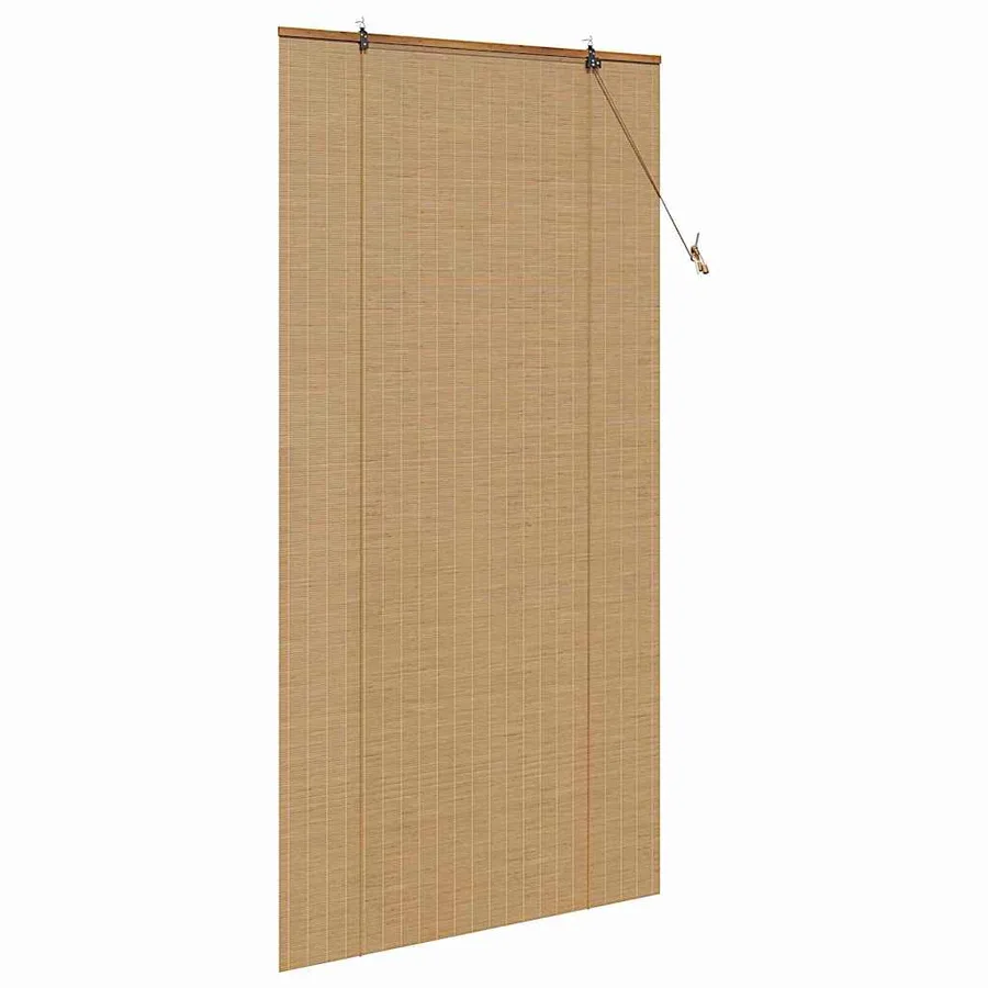 Store enrouleur Marron 100 x 220 cm Bambou - 4