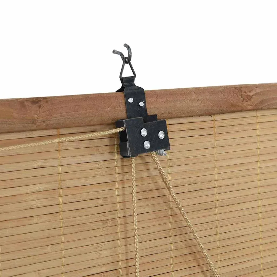 Store enrouleur Marron 100 x 220 cm Bambou - 7