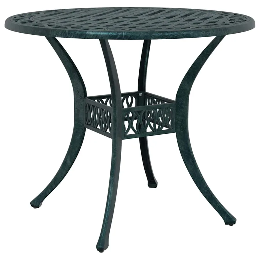 Ensemble de salle à manger pour jardin 5 pcs Vert Aluminium - 6