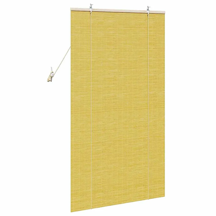 Store enrouleur Jaune 90 x 160 cm Bambou - 5