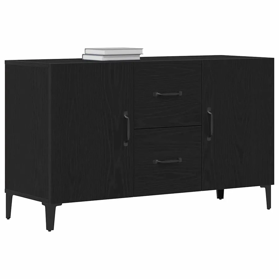 Buffet Chêne noir 100 x 36 x 60 cm Bois d'ingénierie - 3