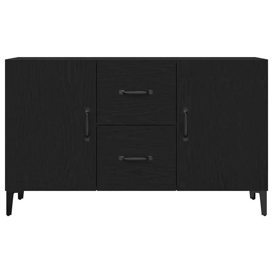 Buffet Chêne noir 100 x 36 x 60 cm Bois d'ingénierie - 7