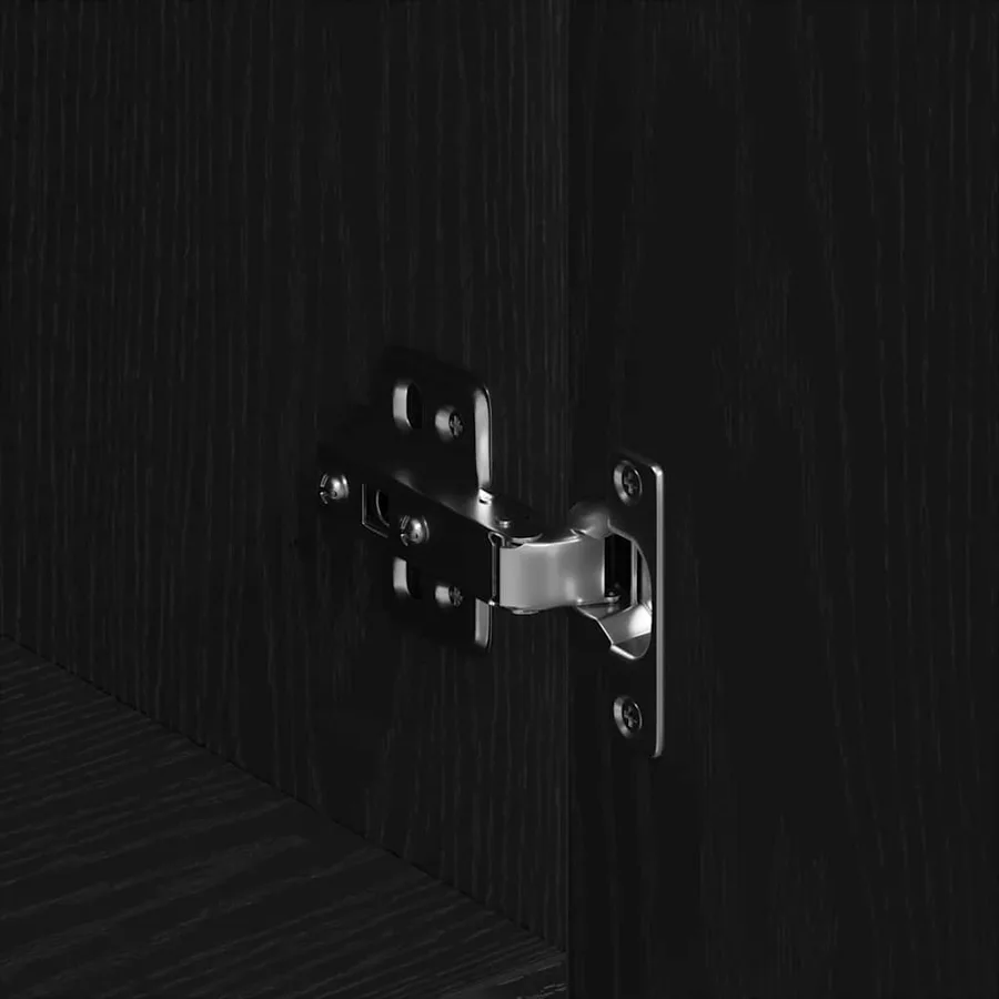 Buffet Chêne noir 100 x 36 x 60 cm Bois d'ingénierie - 8