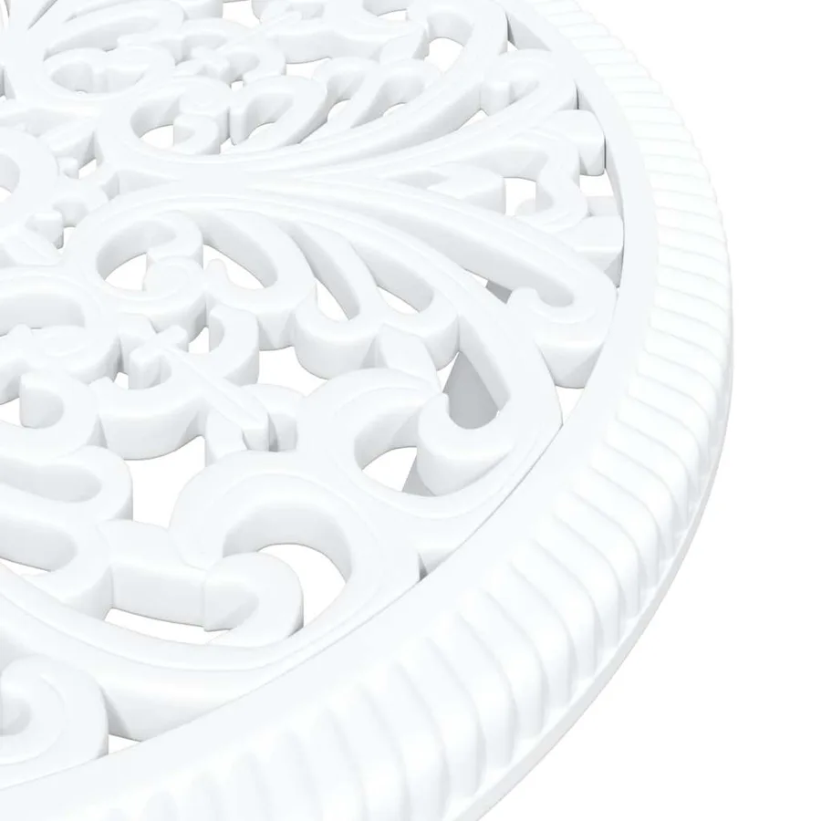 Ensemble bistro de jardin 3 pcs Blanc Aluminium - 8