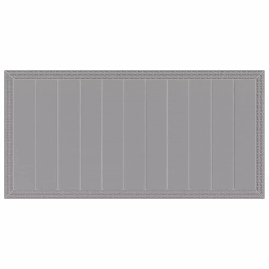 Table de Jardin Gris clair 200 x 100 x 73 cm polyrotin - 6
