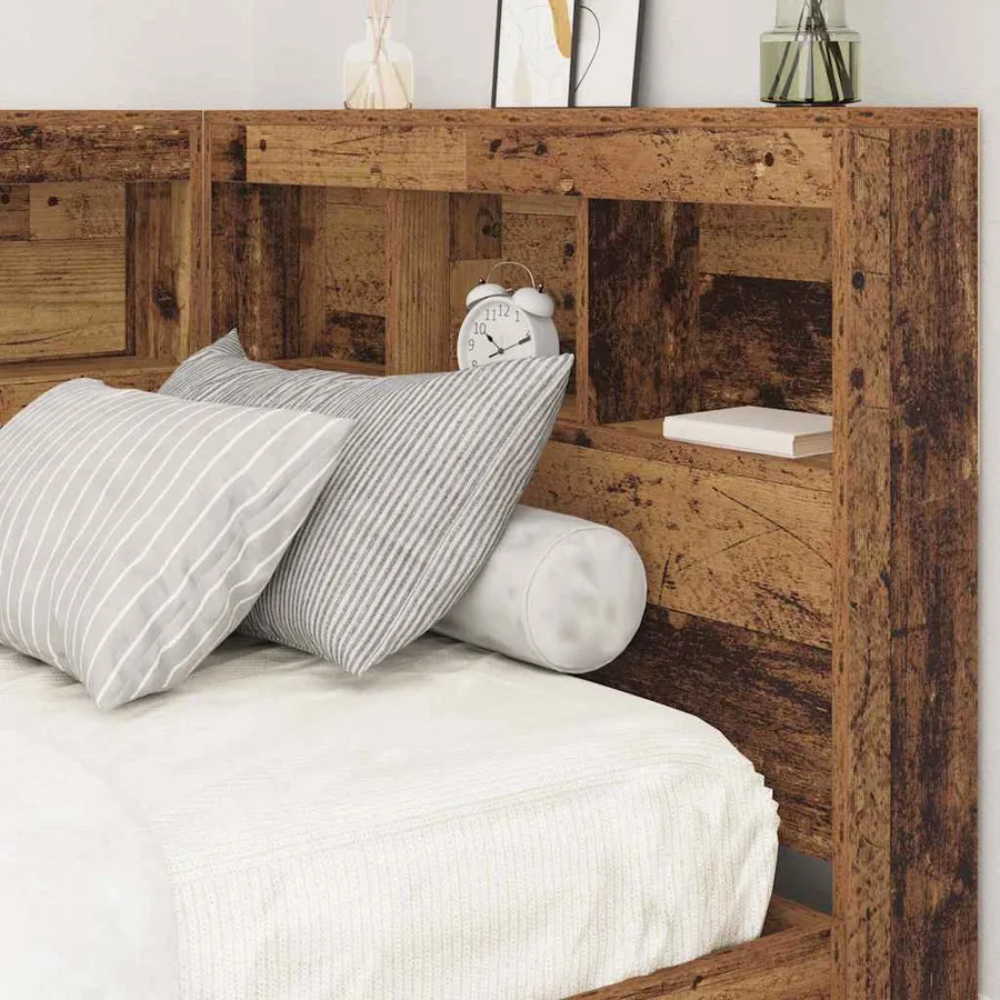 Tête de lit de rangement Bois Ancien 90 cm Bois d'ingénierie - 4