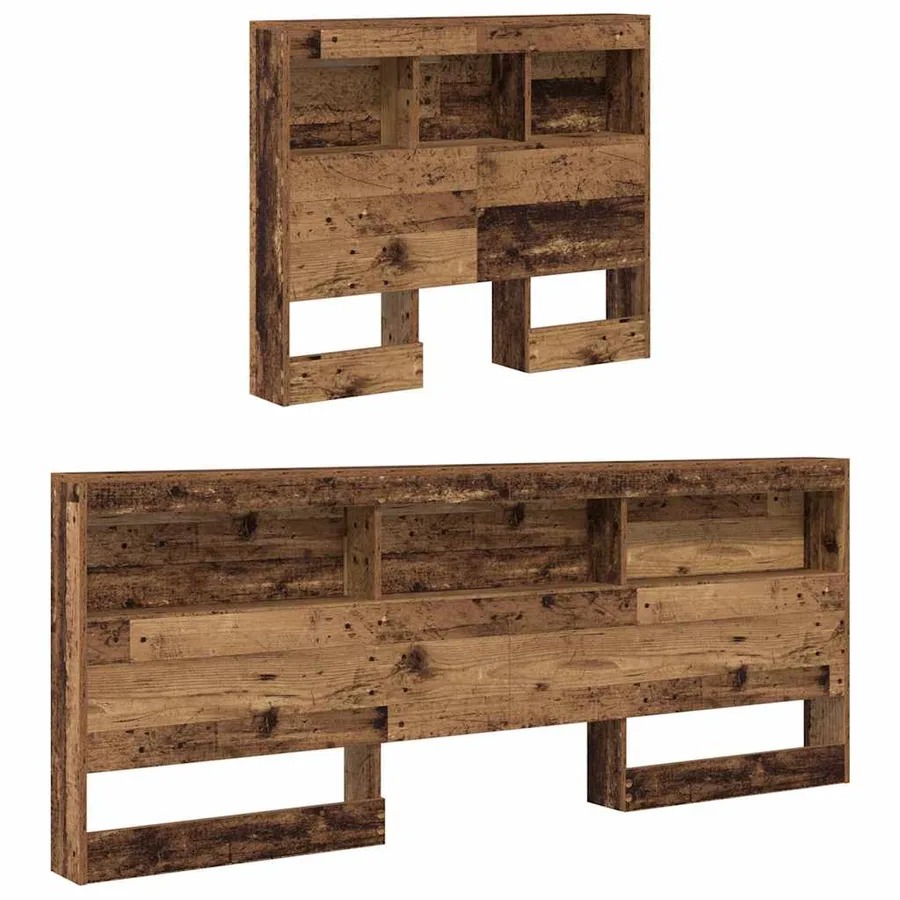 Tête de lit de rangement Bois Ancien 90 cm Bois d'ingénierie - 5