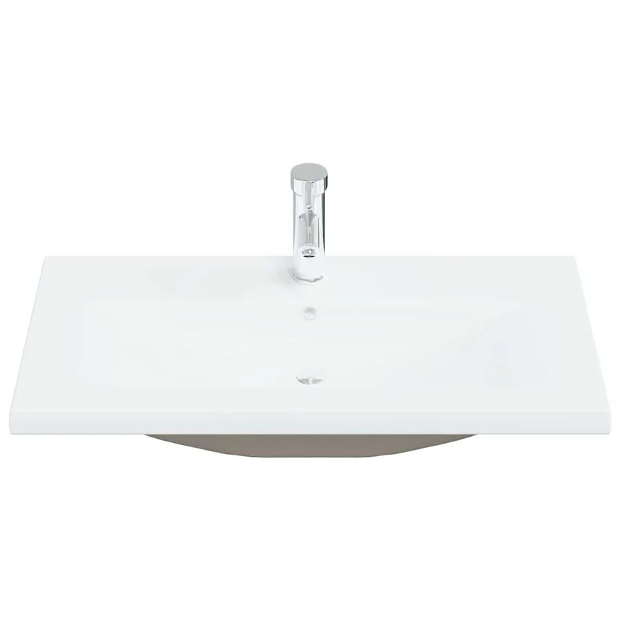 Meuble de Lavabo de Salle de Bain Chêne noir 80 x 39 x 62 cm - 7