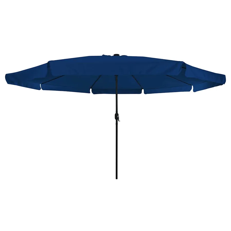 Parasol de jardin 395 x 395 x 245 cm Polyester Rond Azur - 4