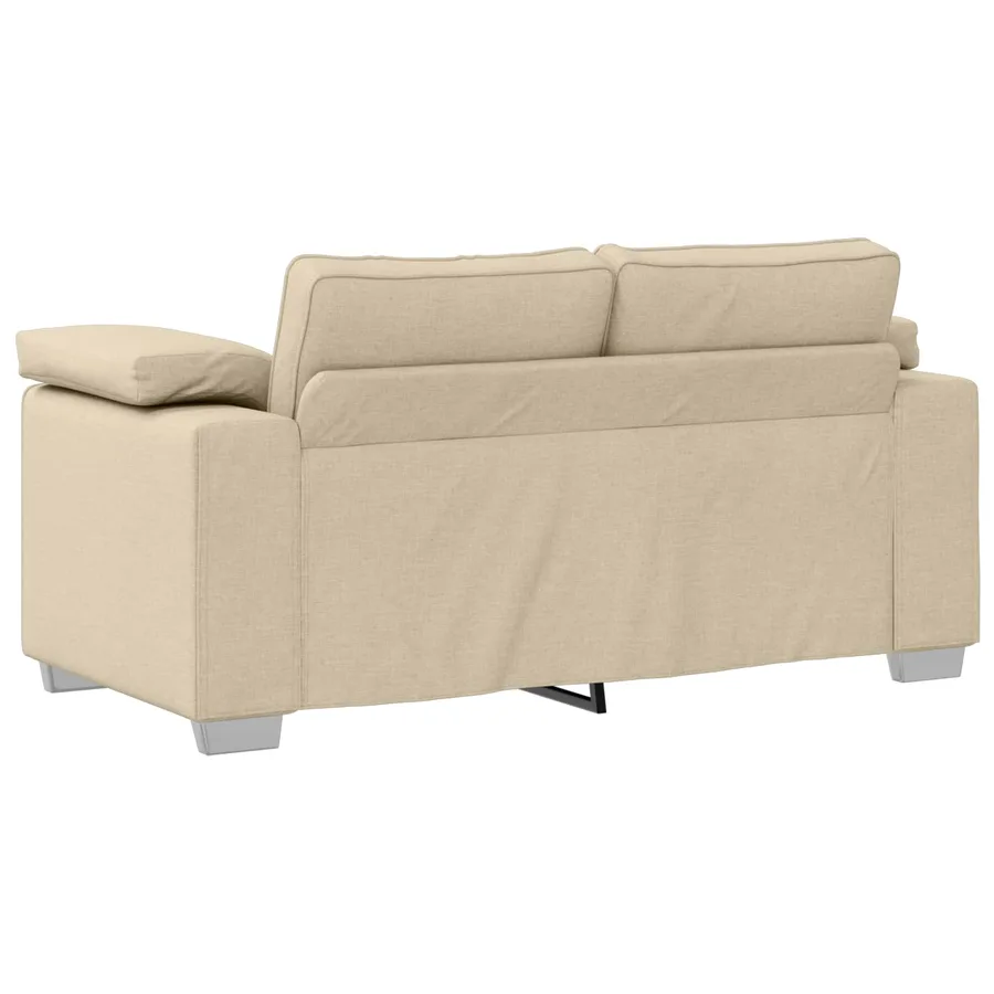 Canapé 2 pcs Crème 219 x 80 x 82 cm tissu - 6