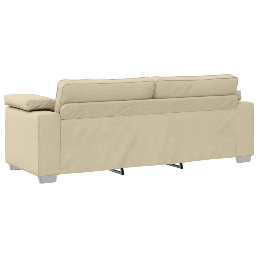 Canapé 2 pcs Crème 219 x 80 x 82 cm tissu - 7