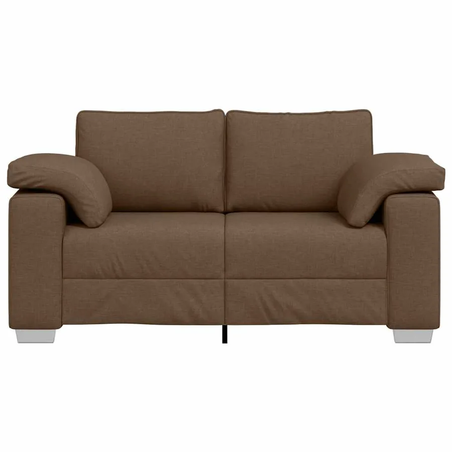 Canapé deux places Marron 160 cm tissu - 5