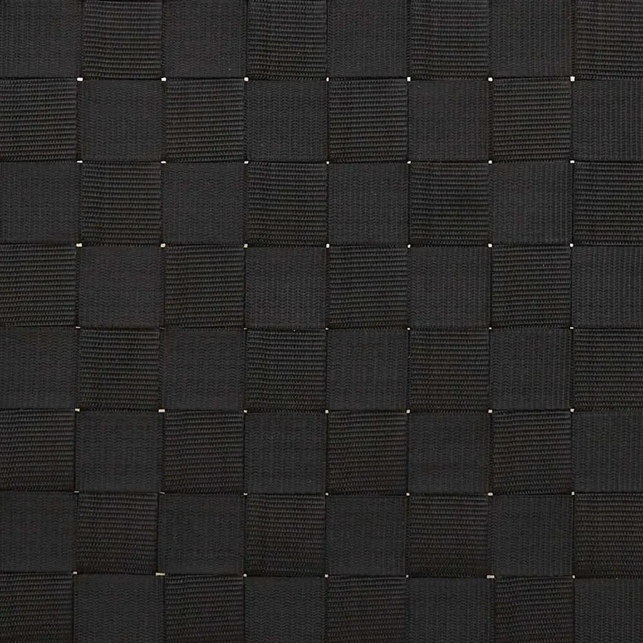 Transat en bambou avec sangles tissées noires 55 x 200 x 30 cm - 11