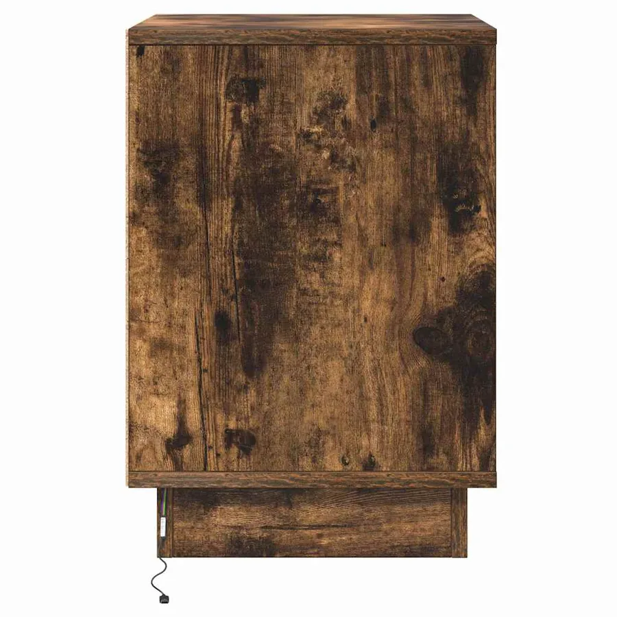 Cabinet de chevet Chêne fumé 39 x 34,5 x 50 cm - 7