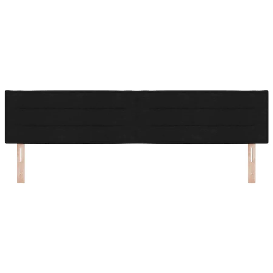Tête de lit Noir 200 cm tissu - 4