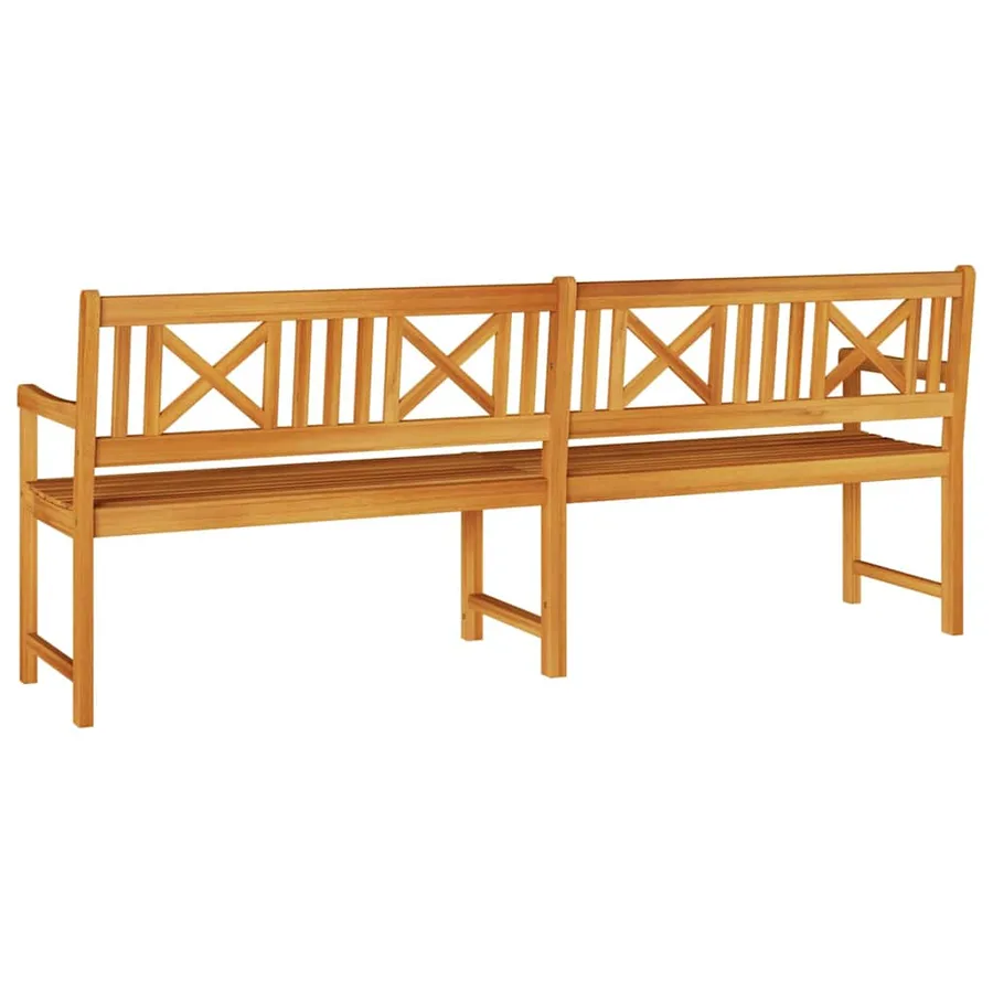 Banc extérieur Naturel 220 x 56 x 90 cm Bois d'Acacia Massif - 6