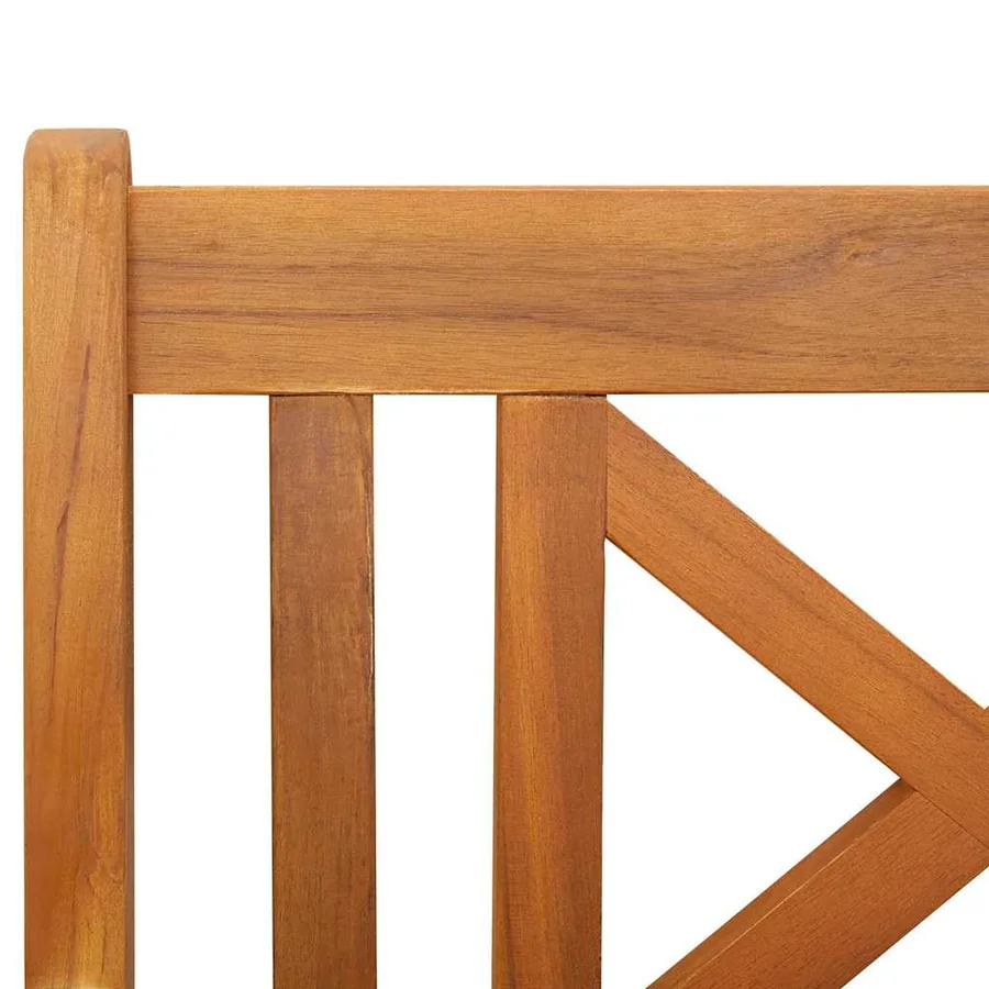 Banc extérieur Naturel 220 x 56 x 90 cm Bois d'Acacia Massif - 9