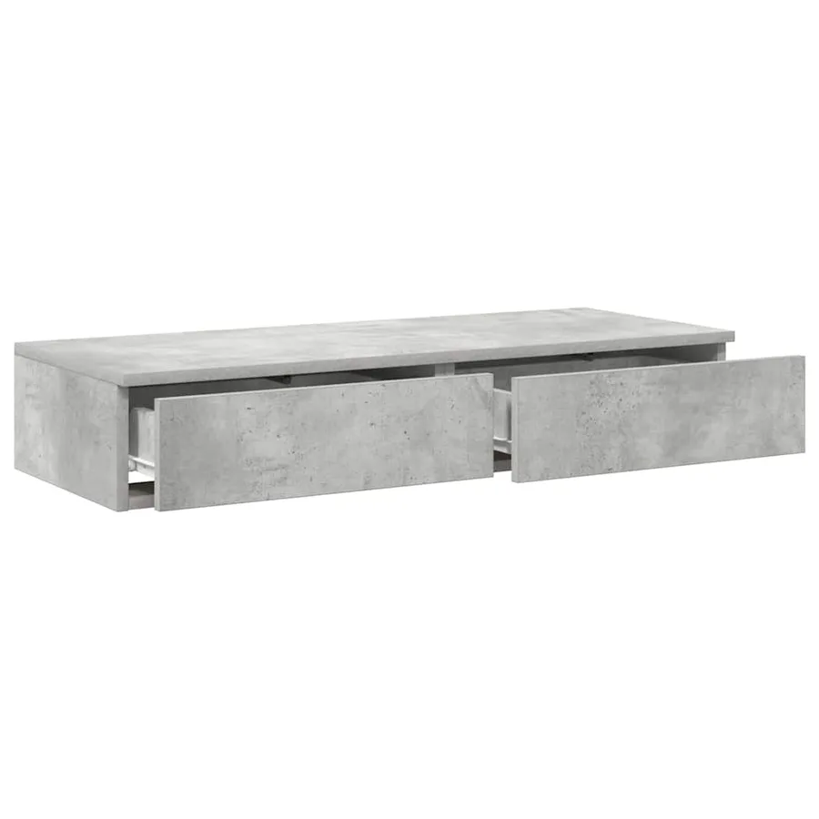 Tiroirs de lit Gris béton 75 x 36,5 x 16,5 cm Bois d'ingénierie - 5