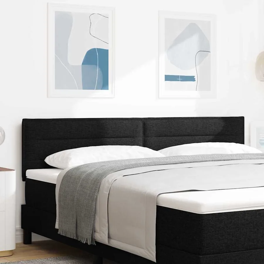 Tête de lit Noir 180 cm tissu