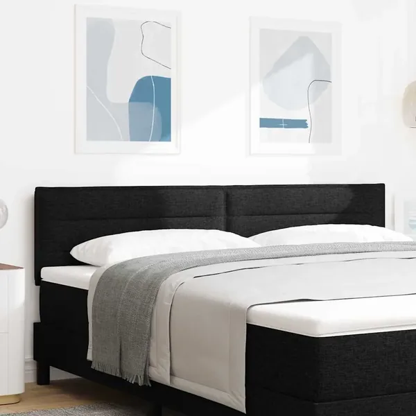 Tête de lit Noir 180 cm tissu