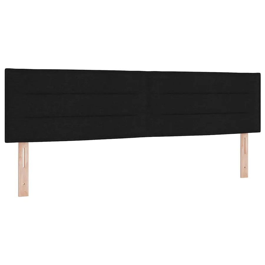 Tête de lit Noir 180 cm tissu - 2