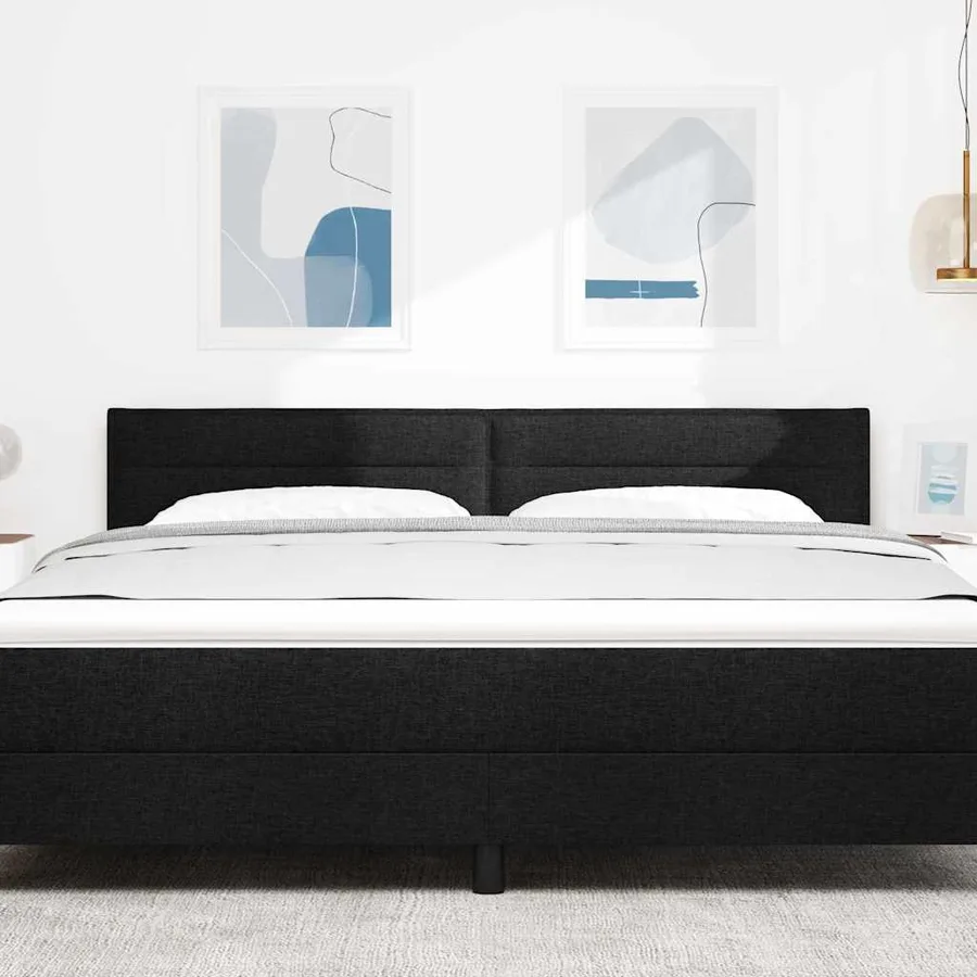 Tête de lit Noir 180 cm tissu - 3