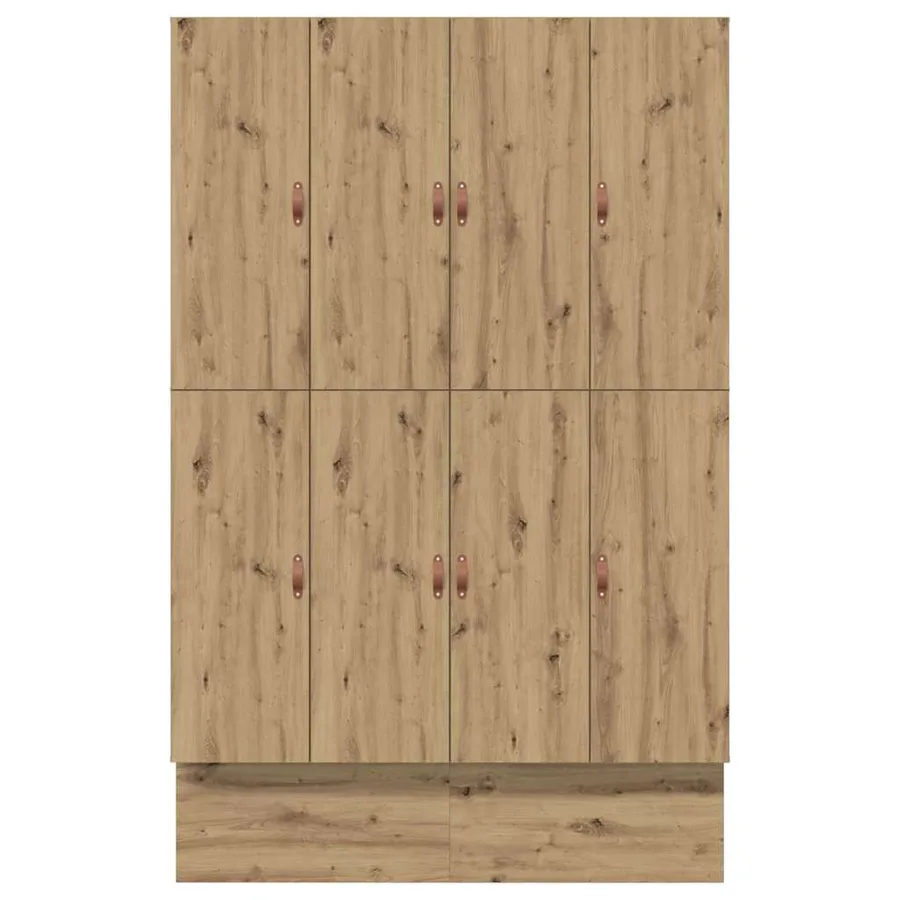 Cadre de lit avec rangement avec tiroir Chêne artisanal 150 cm - 9