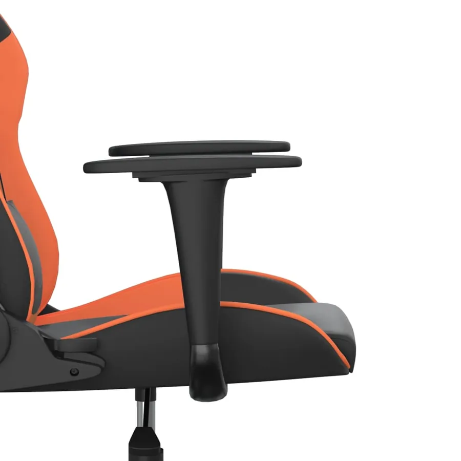 Chaise de jeu de massage Noir et orange Similicuir - 10