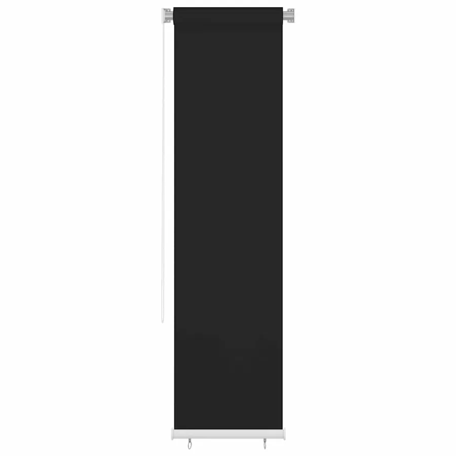 Store roulant d'extérieur 65 (l) x 230 (H) cm HDPE noir