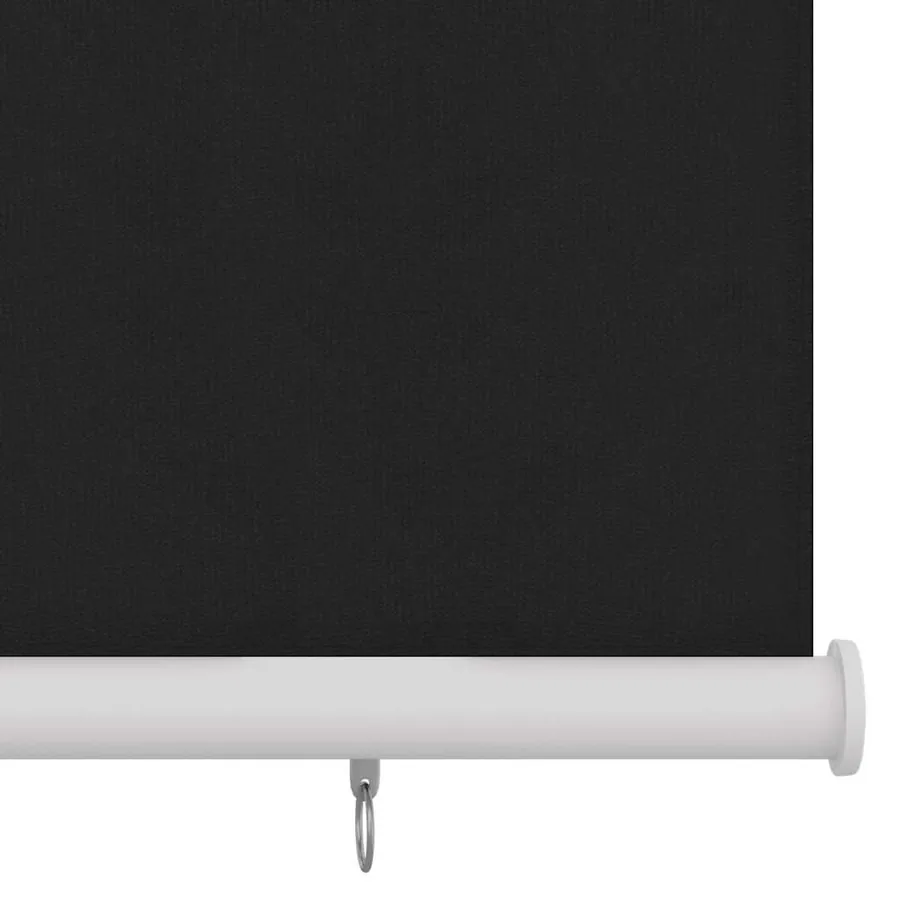 Store roulant d'extérieur 65 (l) x 230 (H) cm HDPE noir - 4