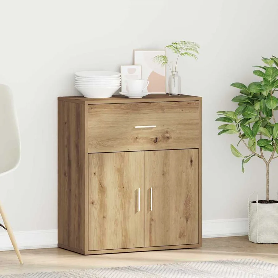 Buffet Chêne artisanal 60 x 31 x 70 cm Bois d'ingénierie - 4