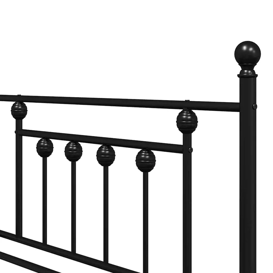 Cadre de lit de jour Noir 107 x 203 cm Acier - 8