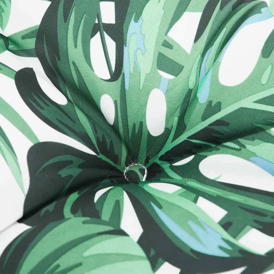 Coussin de banc de jardin motif de feuilles 180x50x7 cm - 5
