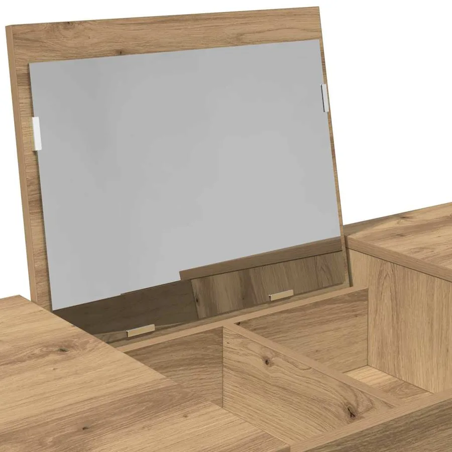 Table de cosmétiques Chêne artisanal 100 x 45 x 76 cm - 8