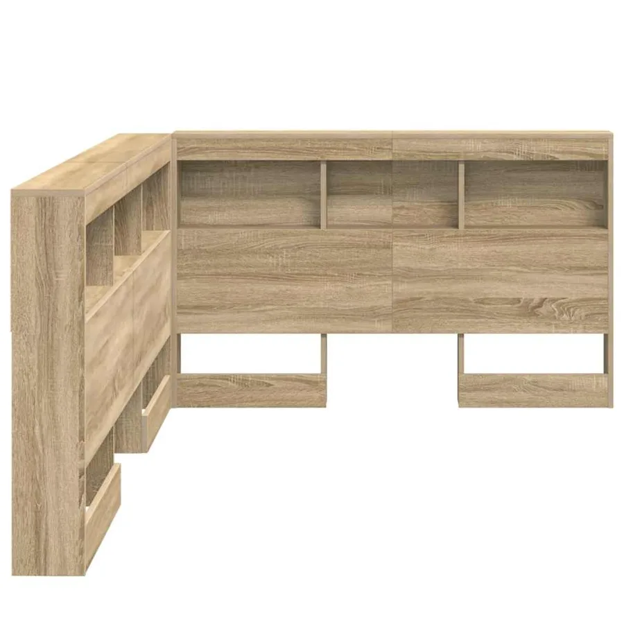 Tête de lit de rangement Chêne Sonoma 120 cm Bois d'ingénierie - 7