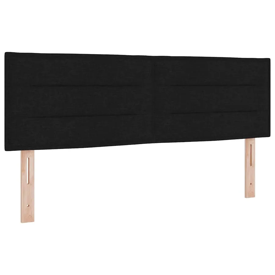 Tête de lit Noir 144 cm tissu - 2