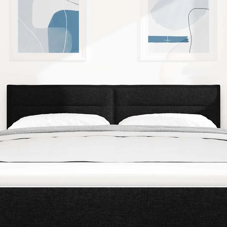 Tête de lit Noir 144 cm tissu - 3