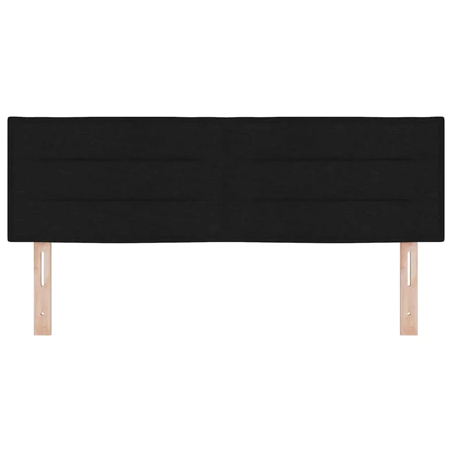 Tête de lit Noir 144 cm tissu - 4