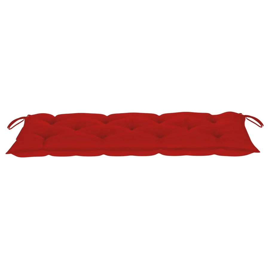 Banc de jardin pliable avec coussin 118 cm Bambou - 6