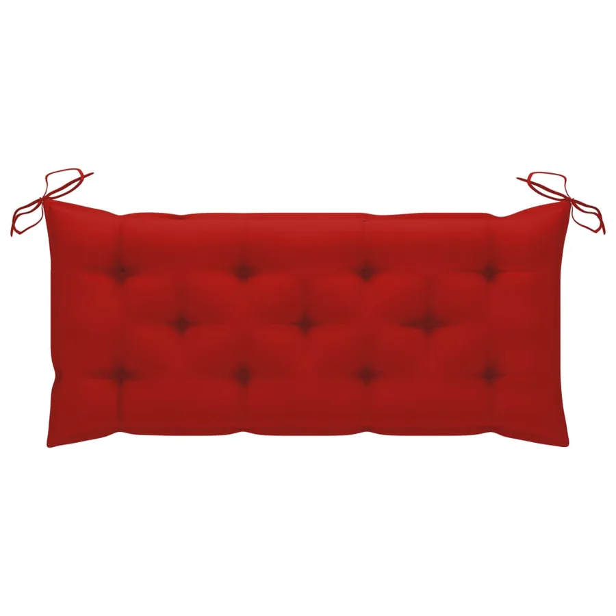 Banc de jardin pliable avec coussin 118 cm Bambou - 7