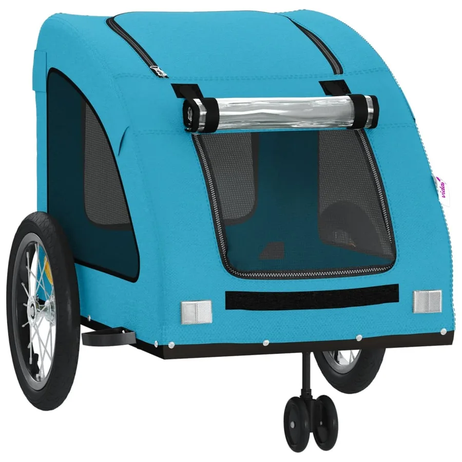 Remorque de vélo pour animaux de compagnie bleu - 5